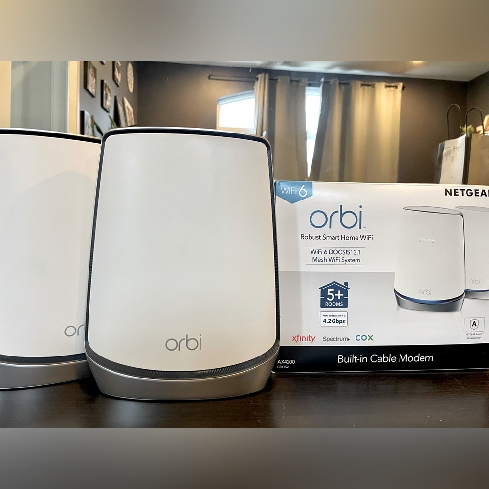 COPY - NETGEAR Orbi AX4200 Satellite with DOCSIS 3.1 Cable Modem Router - BRAND…